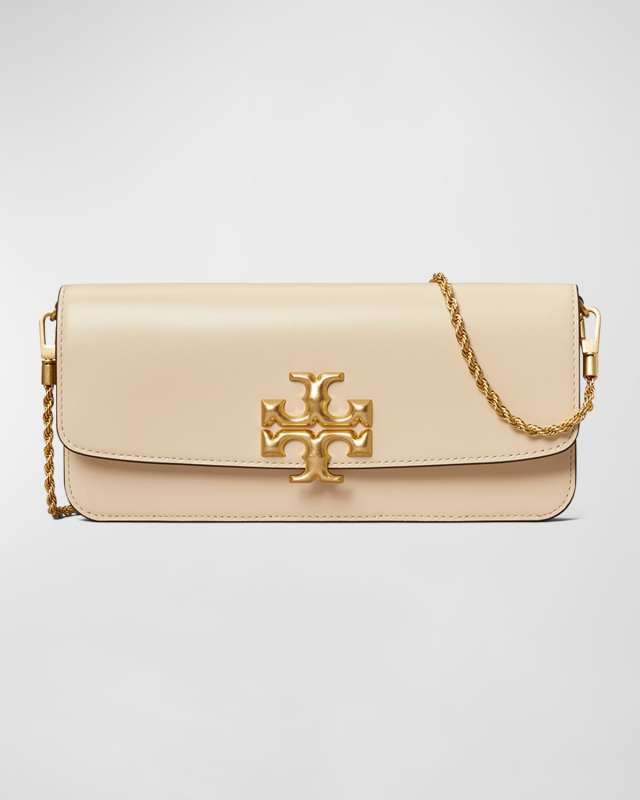 Eleanor Flap Leather Clutch Bag